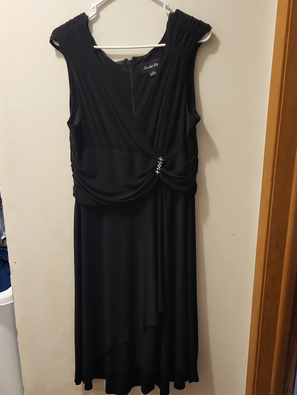 Scarlett Nite Black Sleeveless High-Low Cocktail Dress